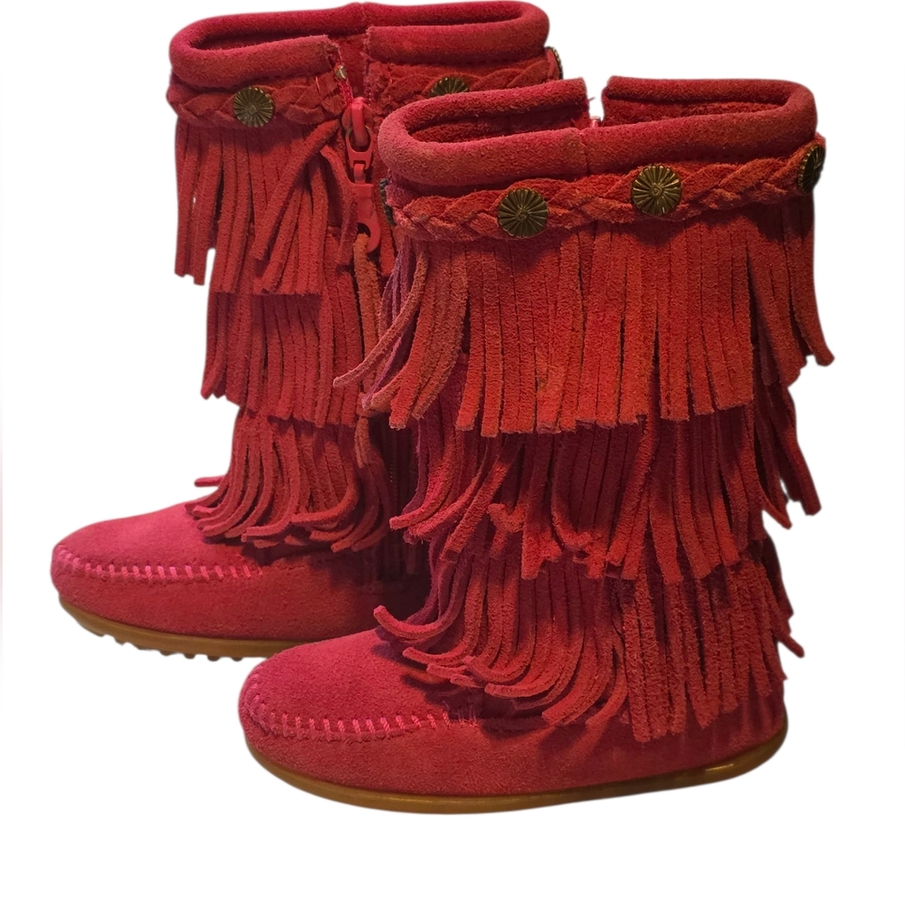 Minnetonka Fucia Fringe Suede Boots